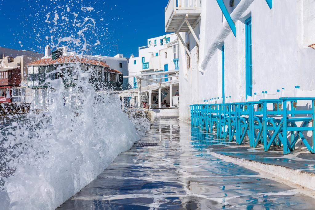 Villa Kampani Sea View Villa Mykonos Town Rum bild